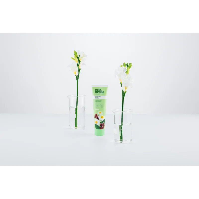 Ecodenta Green Sensitivity Relief паста за зъби за чувствителни зъби с флуорид вкус Chamomile/Clove 100 мл.