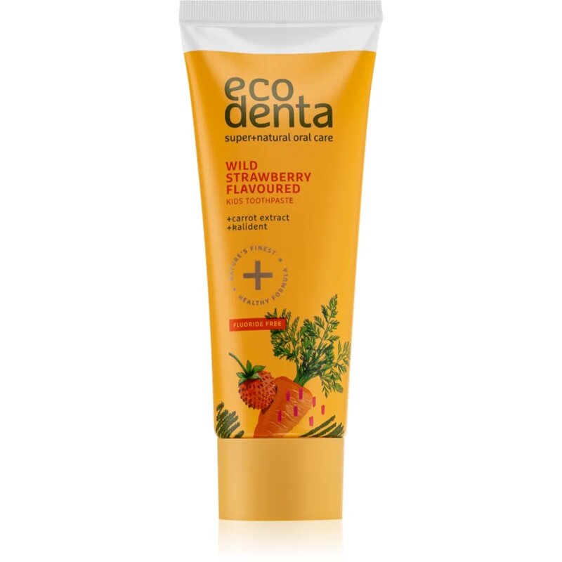 Ecodenta Green Wild Strawberry Flavoured паста за зъби за деца без флуорид 75 мл.