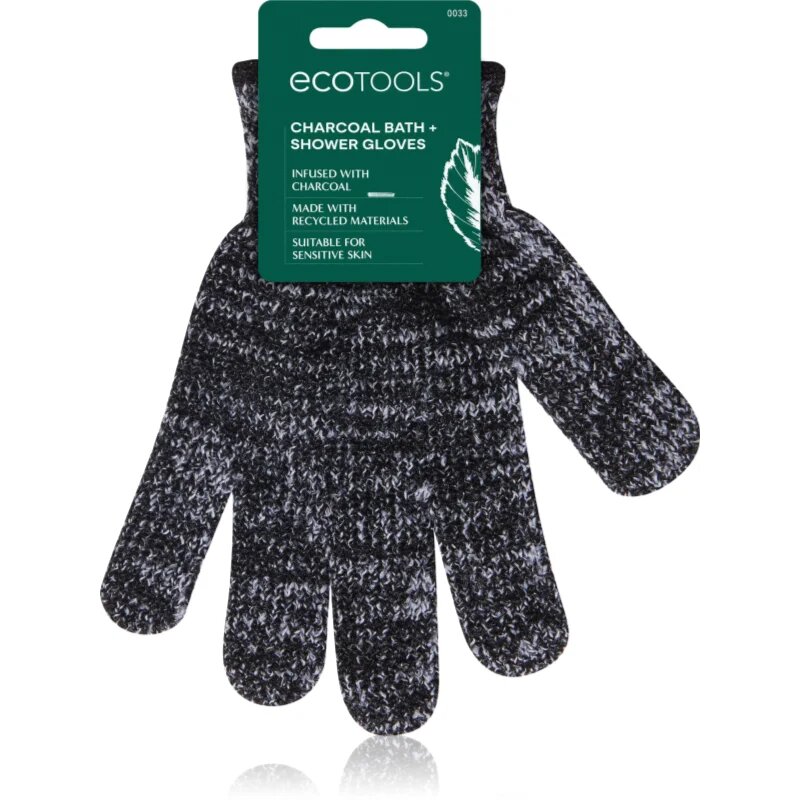 EcoTools Charcoal Bath Infused Gloves пилинг ръкавица 2 бр.