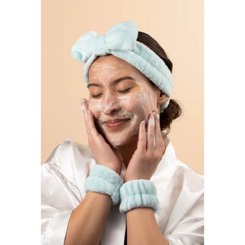 EcoTools Cleansing Headband & Wristband Set комплект за премахване на грим и спа лента за глава
