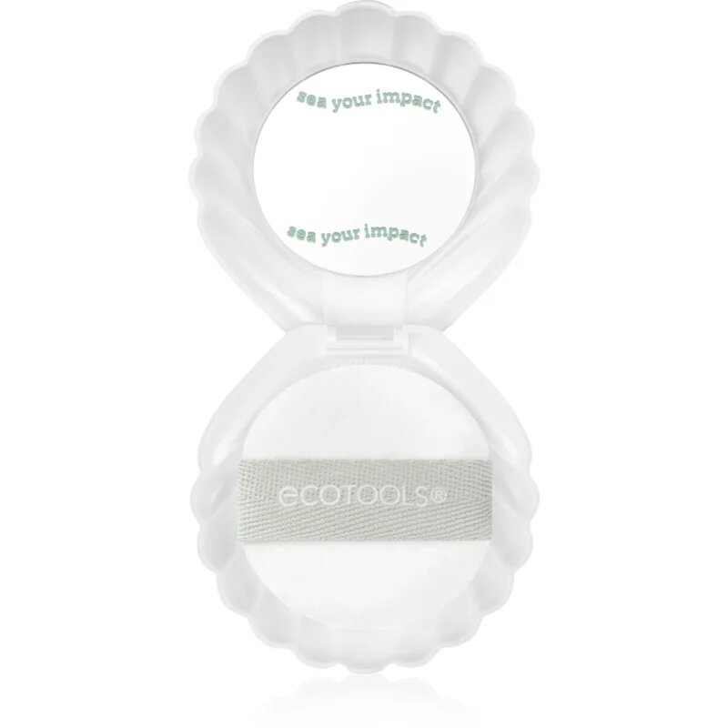 EcoTools Sea Gems Pearl Puff + Case козметично огледалце с пухче 1 бр.