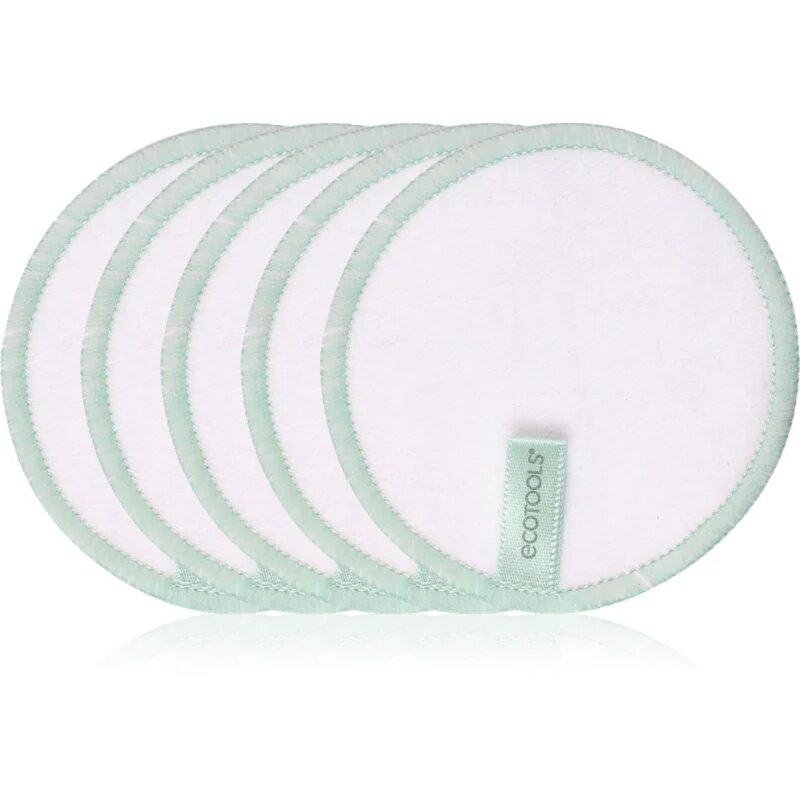 EcoTools Ultra Soft Reusable тампони за почистване на грим които могат да се перат 5 бр.