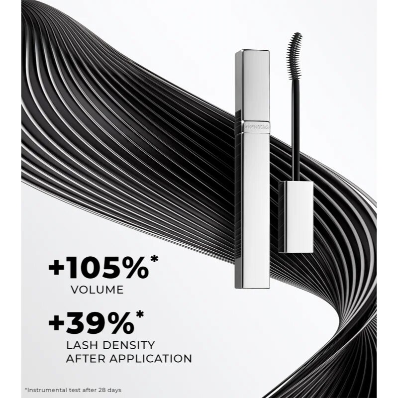 Eisenberg Le Maquillage Le Mascara Graphique спирала за обем и извиване на мигли цвят 01 Noir Ébène / Ebony Black 8 мл.