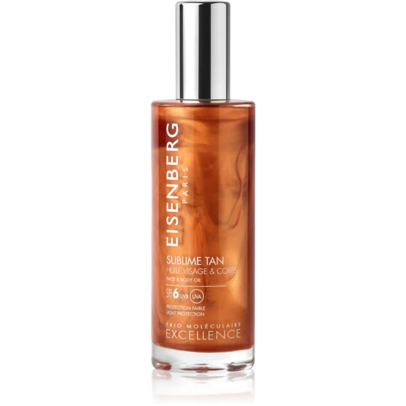 Eisenberg Sublime Tan Huile Visage & Corps слънцезащитно олио за лице и тяло SPF 6 100 мл.