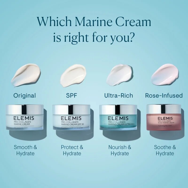 Elemis Pro-Collagen Rose Marine Cream хидратиращ гел-крем за стягане на кожата 30 мл.