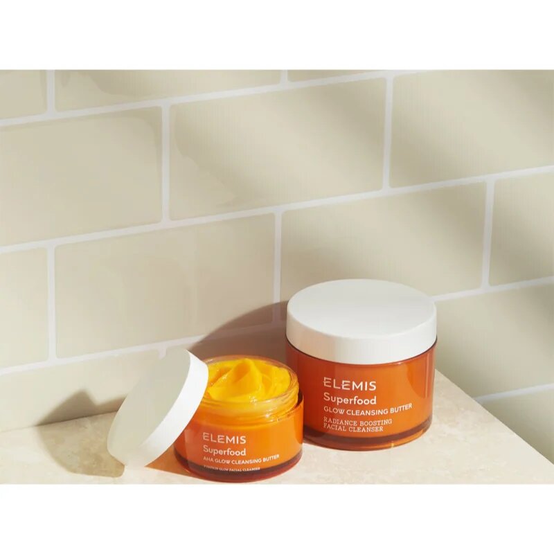 Elemis Superfood AHA Glow Cleansing Butter почистваща маска за лице за озаряване на лицето 90 мл.