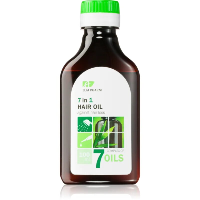 Elfa Pharm Intensive Cosmetic Complex Of 7 Oils 7in1 Hair Oil регенериращо масло за коса против косопад 100 мл.