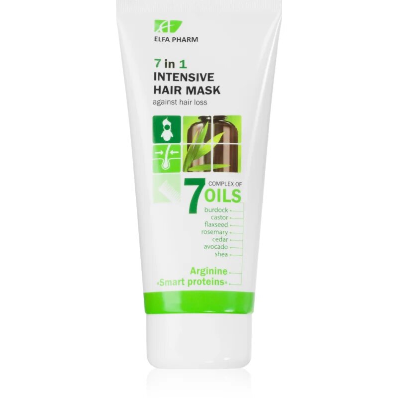 Elfa Pharm Intensive Cosmetic Complex Of 7 Oils 7in1 Intensive Hair Mask регенерираща маска против косопад 200 мл.