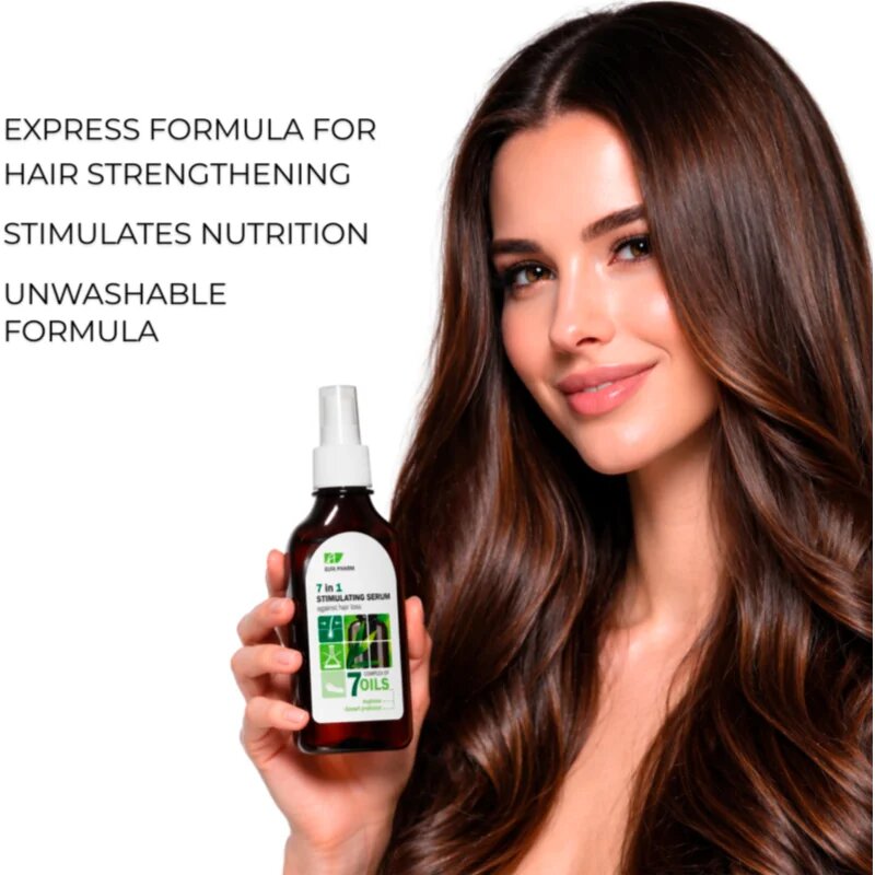 Elfa Pharm Intensive Cosmetic Complex Of 7 Oils 7in1 Stimulating Serum регенериращ серум против косопад 100 мл.
