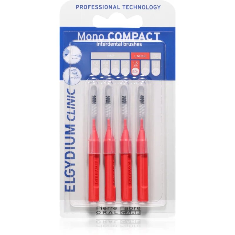 Elgydium Mono Compact четки за междузъбно пространство 15mm 4 бр.