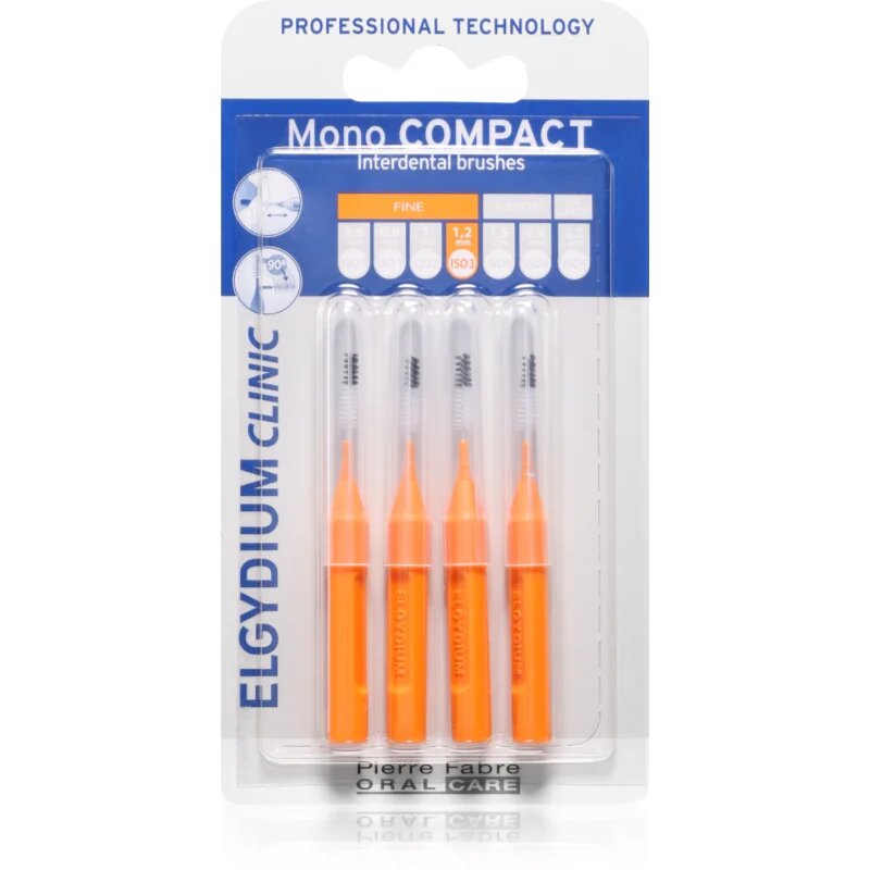 Elgydium Mono Compact междузъбна четка Orange 4 бр.