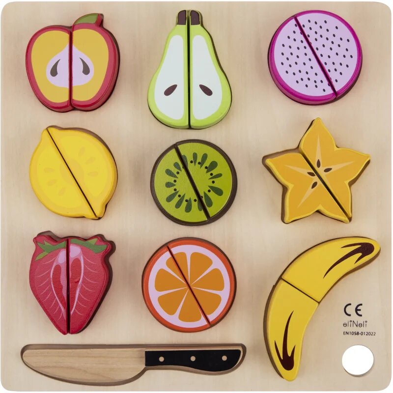 eliNeli Cutting Fruits плодове за рязане от дърво 18m+ 9 бр.