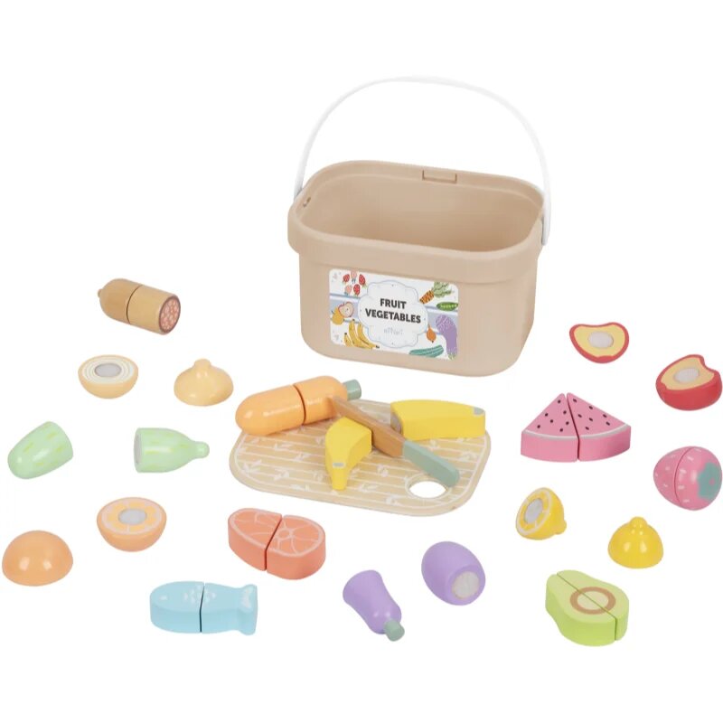 eliNeli Fruit Vegetables комплект играчки от дърво 1 бр.