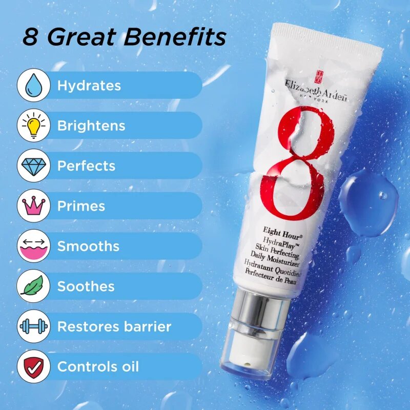 Elizabeth Arden Eight Hour Eight Hour HydraPlay дневен хидратиращ крем за перфектна кожа 45 мл.