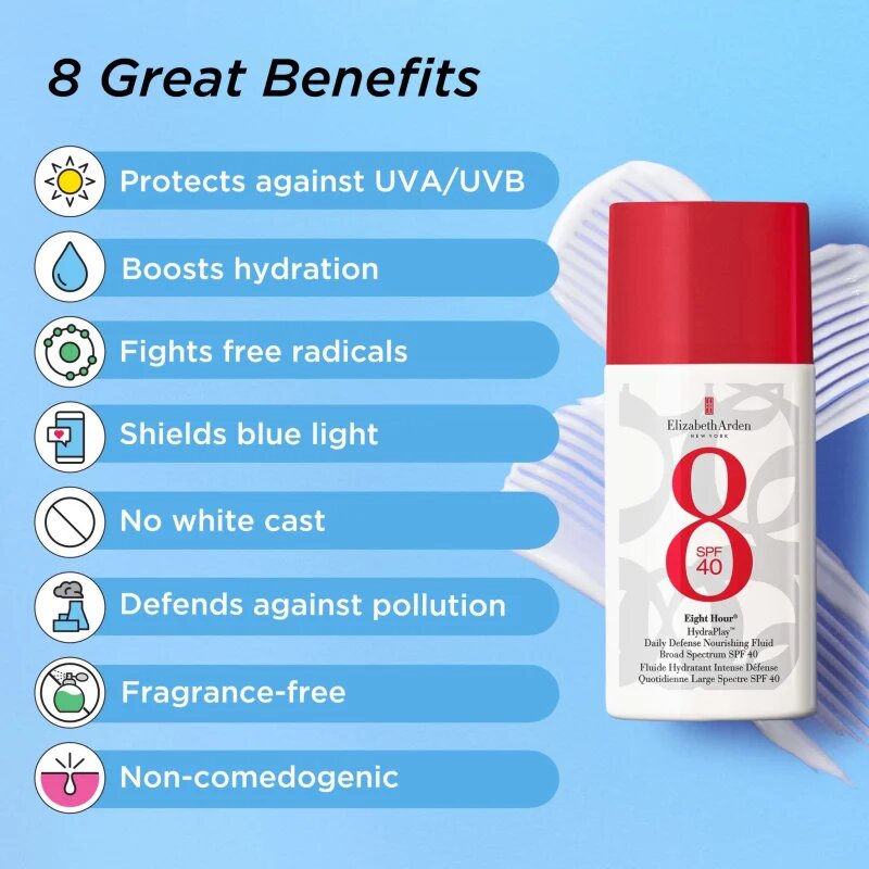 Elizabeth Arden Eight Hour Eight Hour HydraPlay слънцезащитен флуид за лице SPF 40 50 мл.