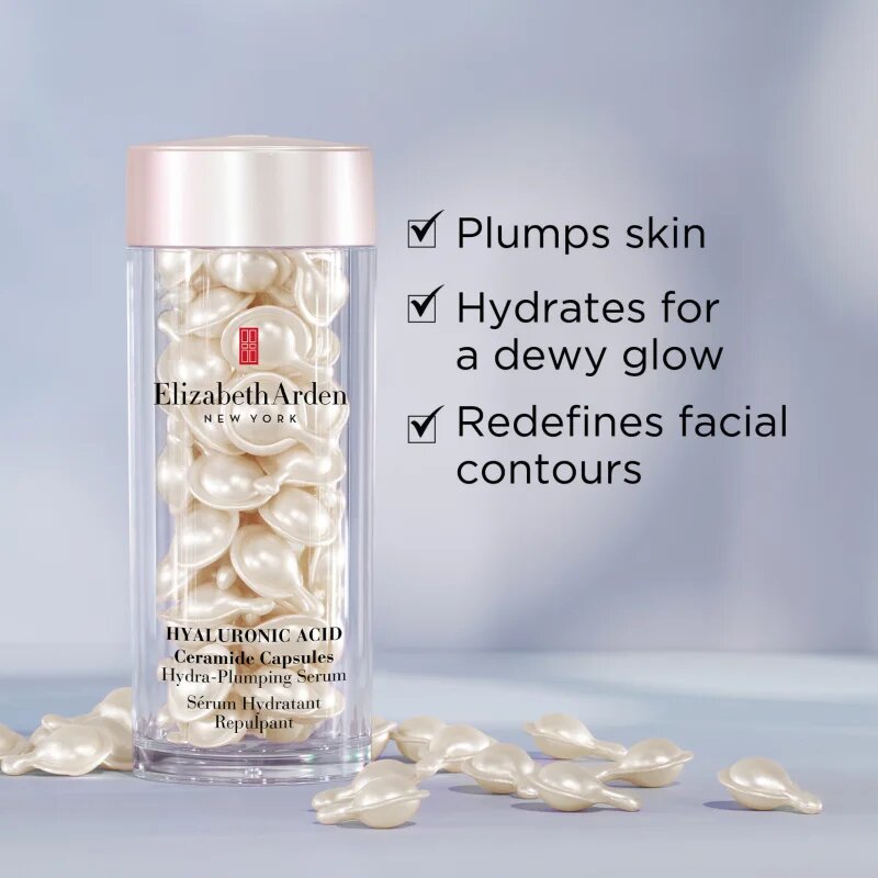 Elizabeth Arden Hyaluronic Acid + Peptides Ceramide хидратиращ серум в капсули за жени 60 капс.