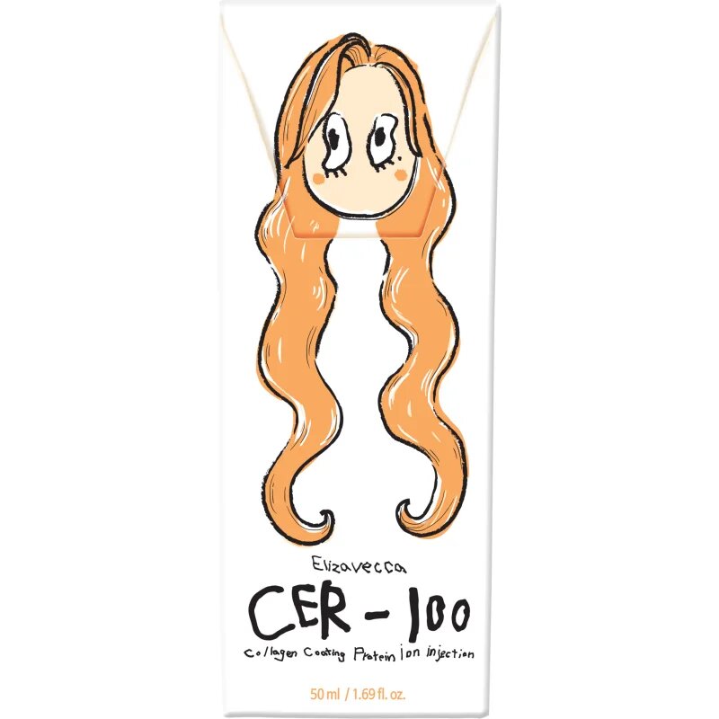 Elizavecca Cer-100 Collagen Coating Protein Ion Injection колагенов флуид за блясък и мекота на косата 50 мл.