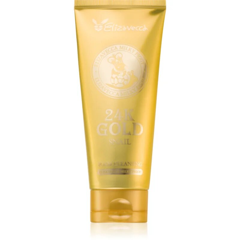 Elizavecca Milky Piggy 24K Gold Snail Cleansing Foam нежна почистваща пяна 180 мл.