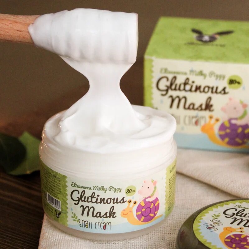 Elizavecca Milky Piggy Glutinous Mask 80% Snail Cream интензивна хидратираща и подхранваща маска с екстракт от охлюв 100 гр.