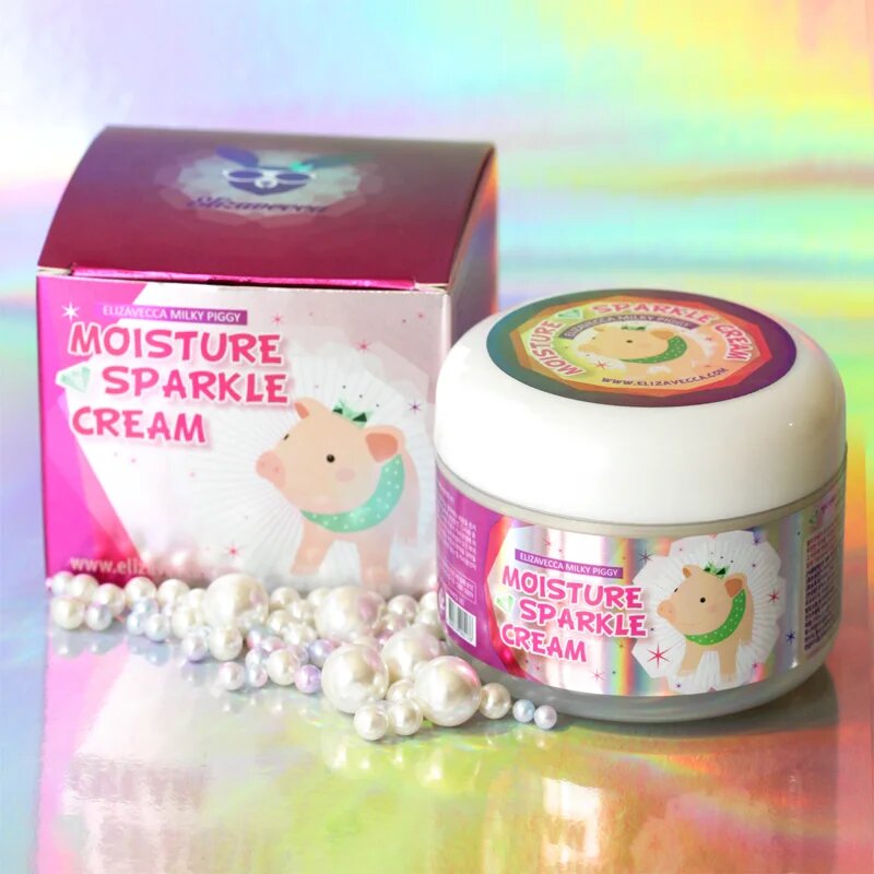 Elizavecca Milky Piggy Moisture Sparkle Cream озаряващ хидратиращ крем 100 мл.