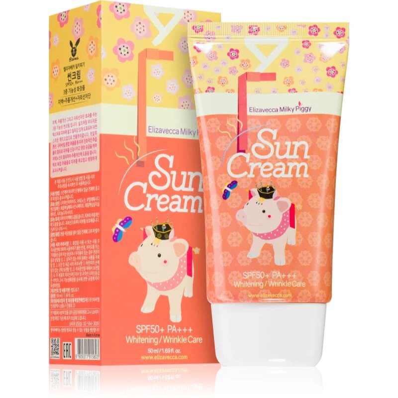 Elizavecca Milky Piggy Sun Cream озаряващ слънцезащитен крем SPF 50+ 50 мл.