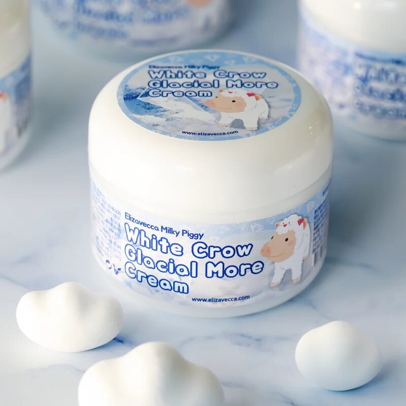 Elizavecca Milky Piggy White Crow Glacial More Cream озаряващ хидратиращ крем 100 мл.