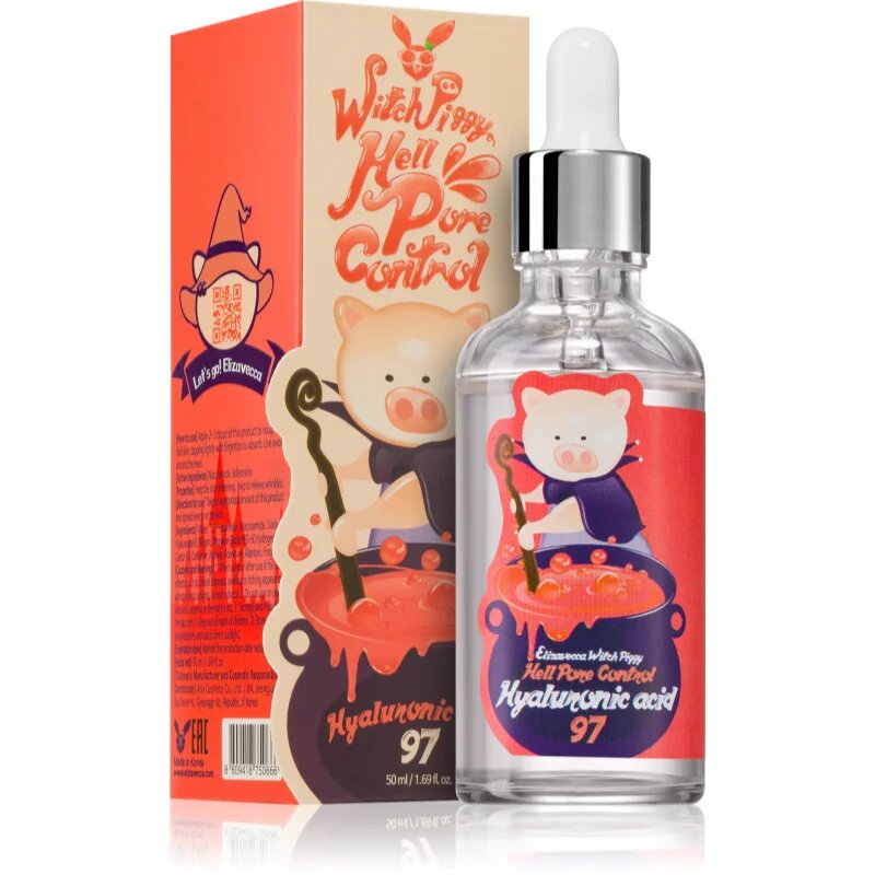Elizavecca Witch Piggy Hell-Pore Control Hyaluronic Acid 97% интензивен хидратиращ серум с хиалуронова киселина 50 мл.
