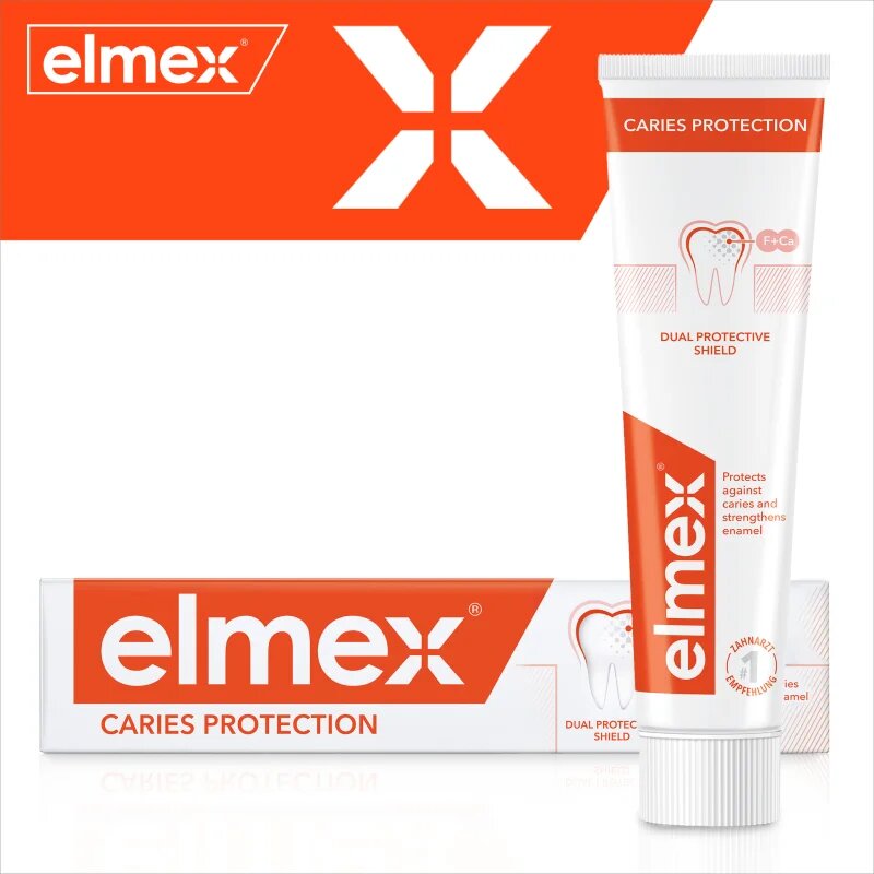 Elmex Caries Protection паста за зъби защитаваща от зъбен кариес с флуорид 75 мл.