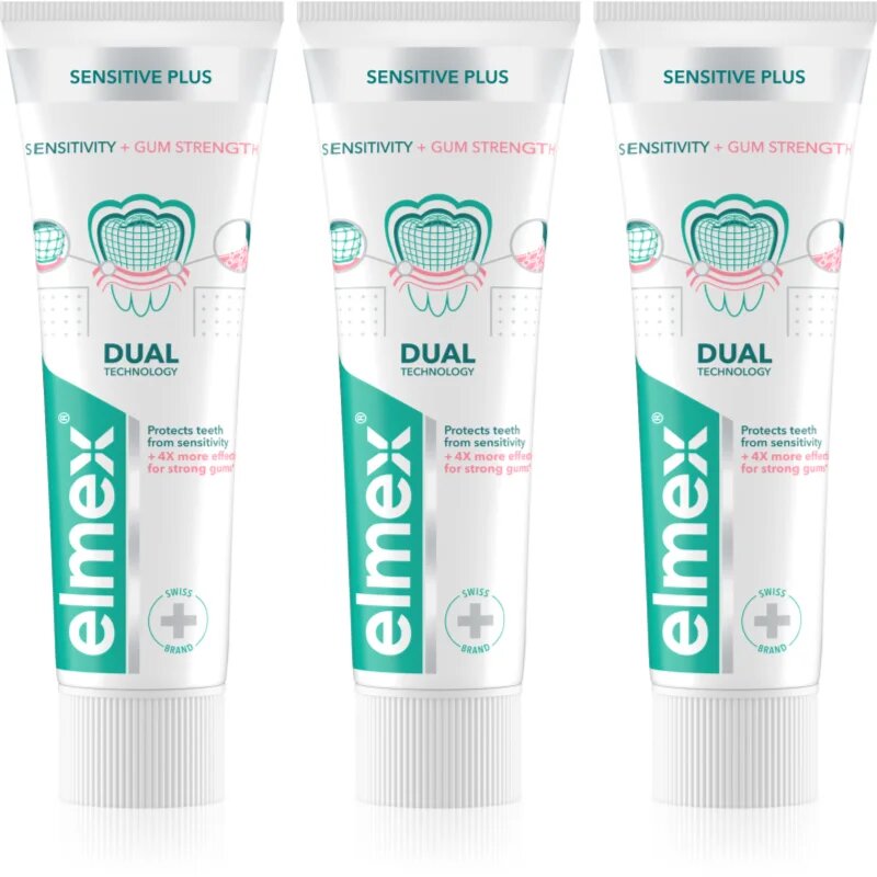 Elmex Sensitive Professional Repair & Prevent паста за зъби за чувствителни зъби 3x75 мл.