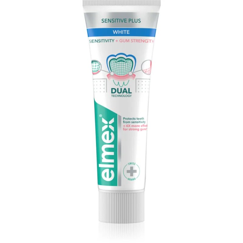 Elmex Sensitivity + Gum Strenght Whitening паста за зъби за чувствителни зъби 75 мл.