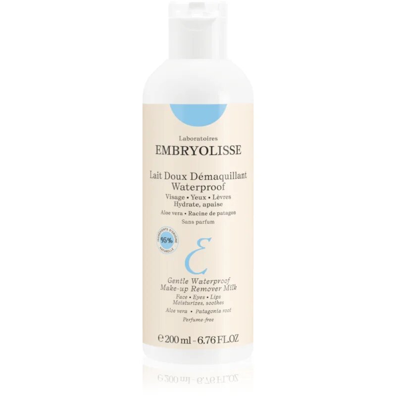 Embryolisse Lait Doux Démaquillant Waterproof хидратиращо и овлажняващо мляко за всички типове кожа на лицето 200 мл.