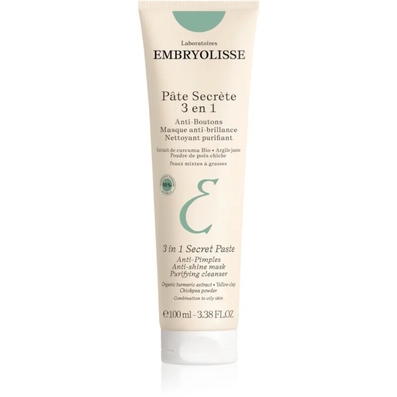 Embryolisse Pate Secrete 3 En 1 почистваща маска за лице 3 в 1 100 мл.