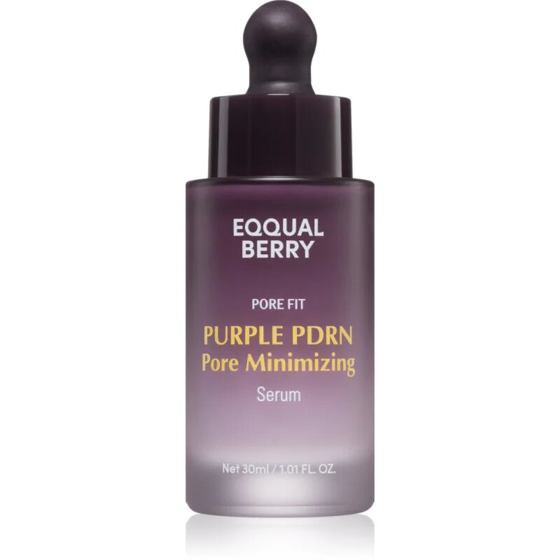 EQQUALBERRY Purple PDRN Pore Minimizing Serum серум за намаляване на разширени пори за освежаване и хидратация 30 мл.