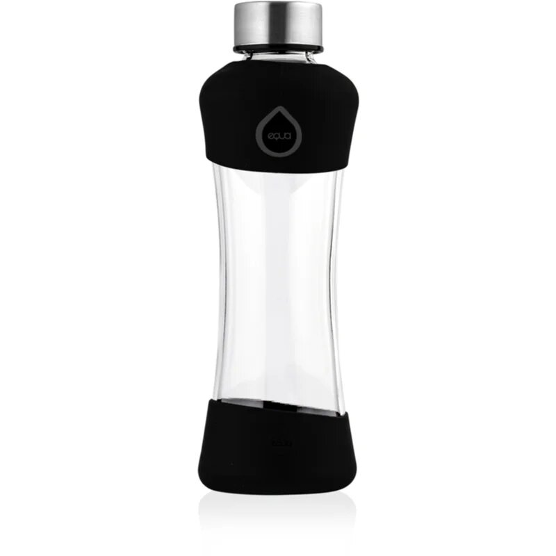 EQUA Active стъклена бутилка за вода Black 1 бр.