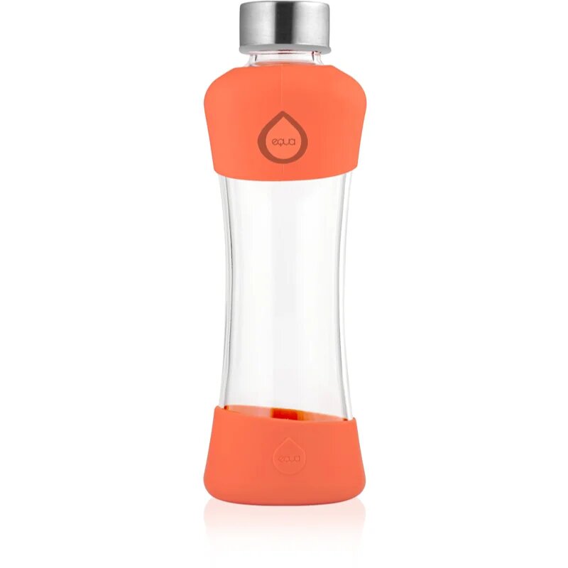 EQUA Active стъклена бутилка за вода Tangerine 1 бр.
