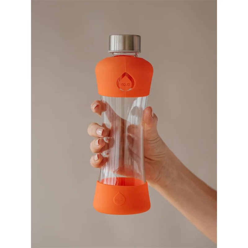 EQUA Active стъклена бутилка за вода Tangerine 1 бр.