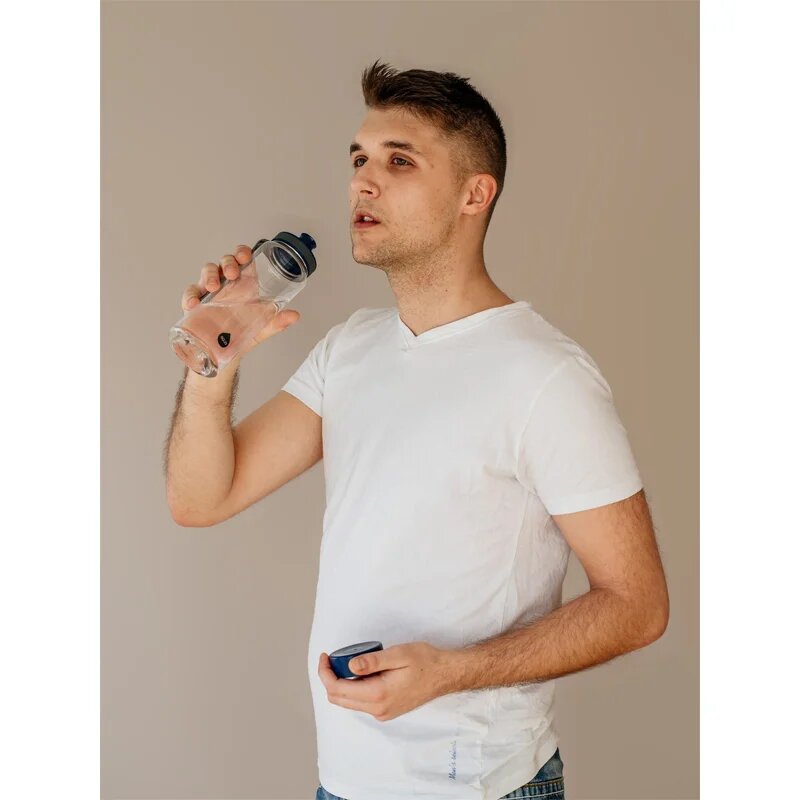 EQUA Plain бутилка за вода боя Blue 1 бр.
