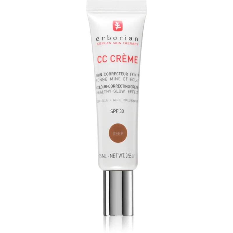 Erborian CC Crème Centella Asiatica CC крем за уеднаквяване тена на лицето SPF 30 цвят Deep 15 мл.
