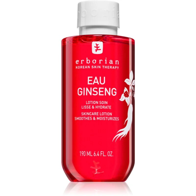 Erborian Ginseng Skincare Lotion хидратиращ тоник за освежаване и изглаждане на кожата 190 мл.