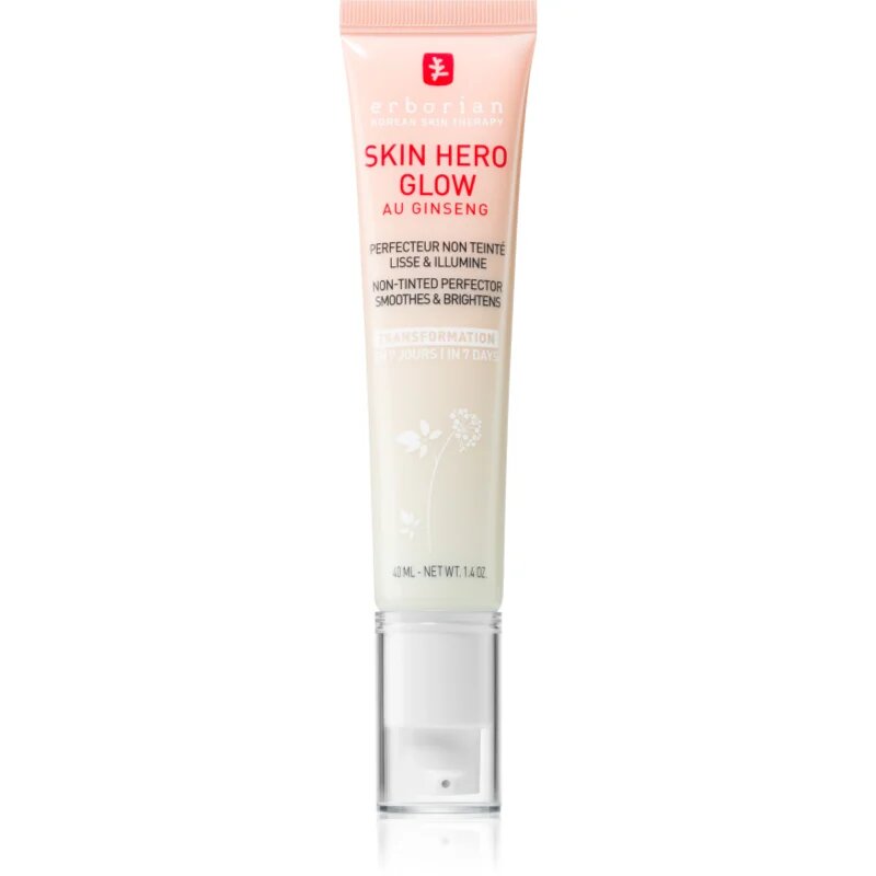Erborian Skin Hero Glow Non-tinted Perfector лек крем за лице за освежаване и хидратация 40 мл.