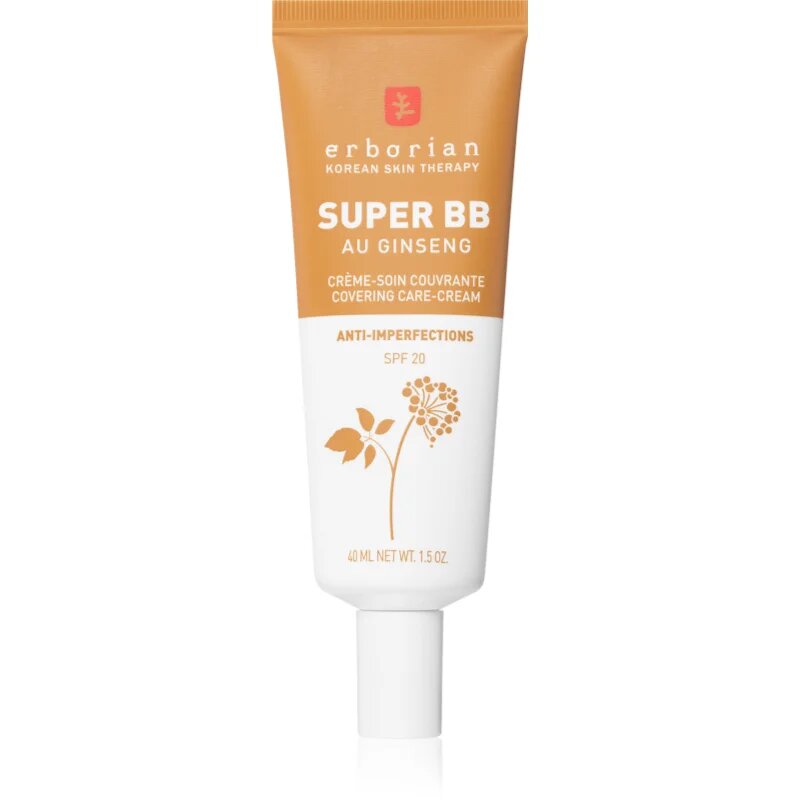 Erborian Super BB ВВ крем за безупречен изравнен тен на кожата SPF 20 цвят Caramel 40 мл.