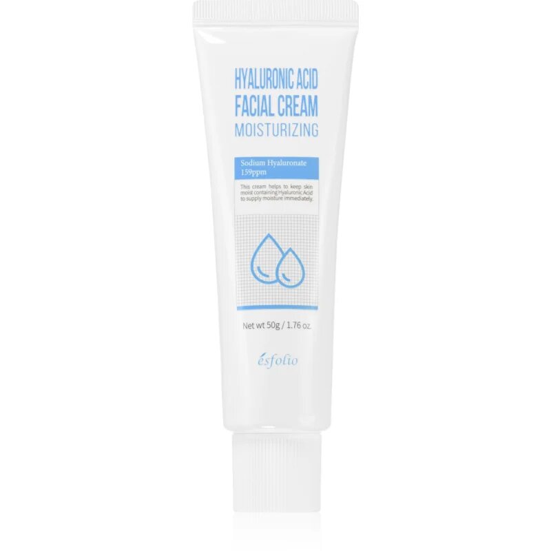 esfolio Hyaluronic Acid Moisturizing хидратиращ крем за лице с хиалуронова киселина 50 мл.