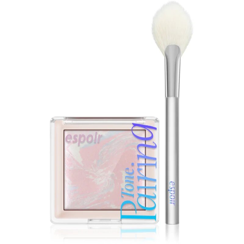 espoir Tone Pairing Highlighter озаряващ продукт за скули и околоочната зона с четка цвят Pink Marine 9.6 гр.