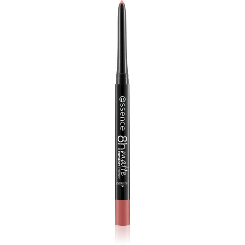 Essence 8h Matte Comfort матиран молив за устни с острилка цвят 20 Mauve Mirage 0.3 гр.