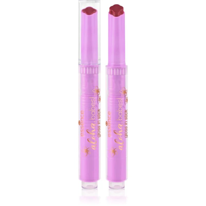 Essence aloha babes! кремообразен гланц за устни в стик цвят 01 Sunny Bliss Flower Kiss 1.6 гр.