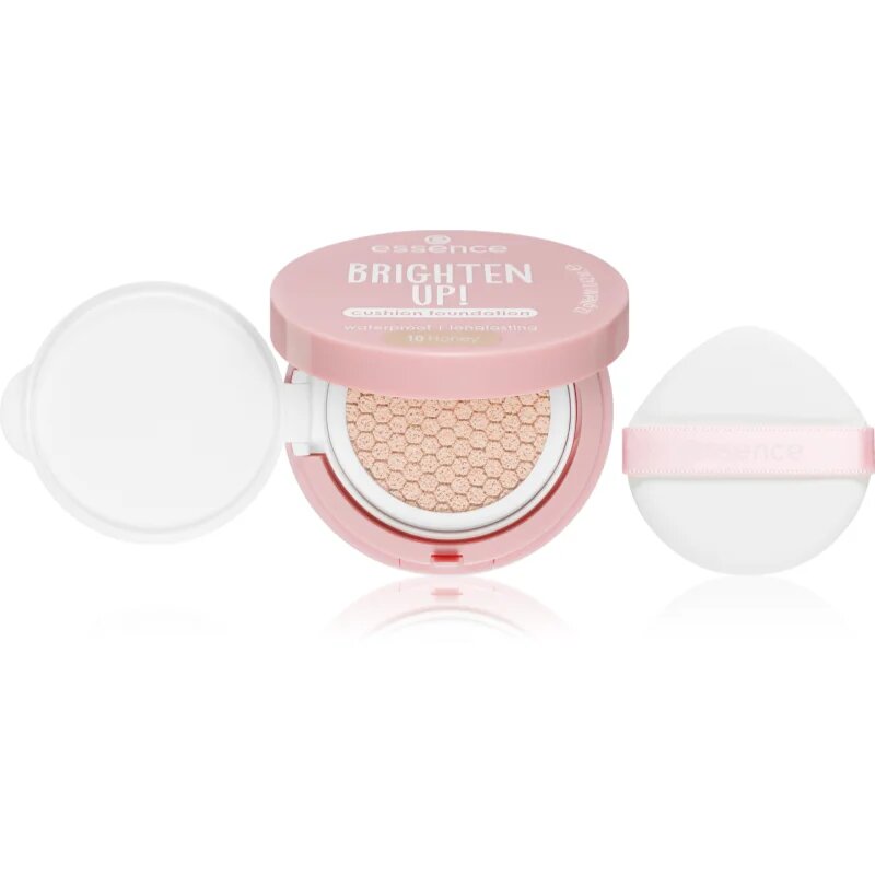 Essence BRIGHTEN UP! Cushion Foundation фон дьо тен в гъба цвят 10 Honey 12 гр.