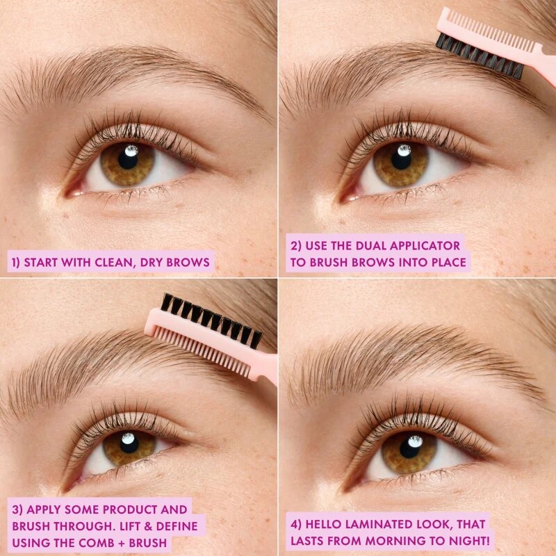 Essence Brow Lift & Freeze транспарентен гел за вежди цвят 01 Clear Control 7 мл.
