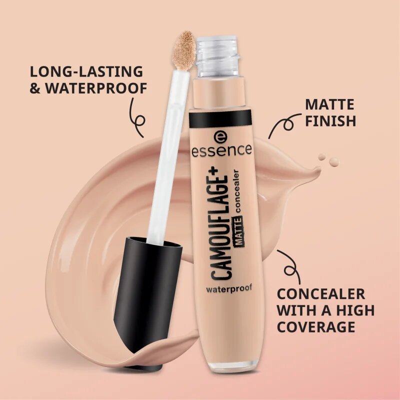 Essence CAMOUFLAGE+ MATTE течен коректор с матиращ ефект цвят 210 8 мл.