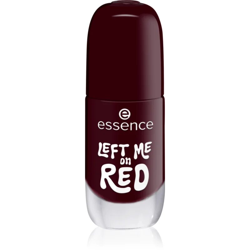 Essence Gel Nail Polish гел лак за нокти цвят 12 LEFT ME on RED 8 мл.