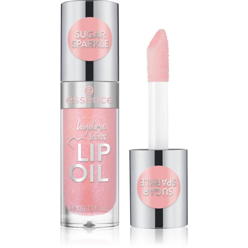 Essence Hydra Kiss хидратиращо олио за устни цвят 10 Sugar Sparkle 4 мл.